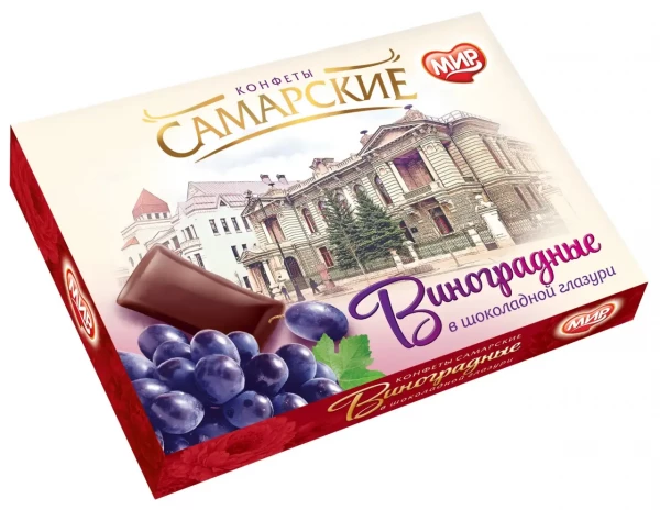№2 КФ МИР Виноградные в шоколадной глазури 160г  в Иваново